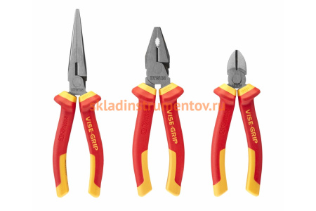 Набор изолированных плоскогубцев и кусачек 3 предмета Irwin 10505519