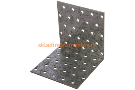 Крепежный угол Зубр МАСТЕР равносторонний, 100х100х100 мм, 20 шт. 310205-100-100