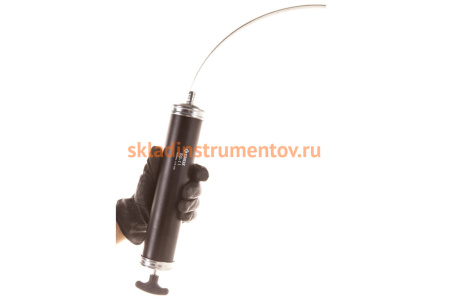 Шприц для отсоса и нагнетания масла, 500 мл, виниловый шланг 300мм GROZ GR45205 - SG/11/BL