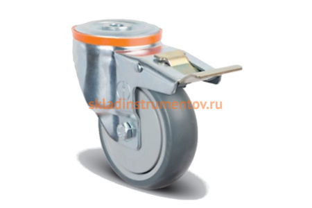 Колесо аппаратное с подшипником поворотное MFK-TORG EM04-MBT-80-F M12