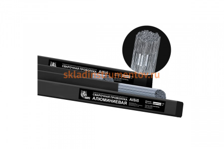 Прутки алюминиевые AlSi5 (1.6 мм; 1000 мм; аналог СВ-АК5) БАРС СВ000007054