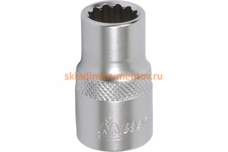 Головка торцевая стандартная двенадцатигранная 1/2”, 12 мм МАСТАК 000-42012