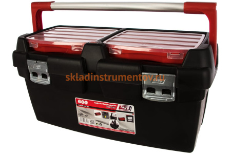Ящик для инструментов 600x305x295 мм, +лоток + 2 съемных органайзера Tayg 167003