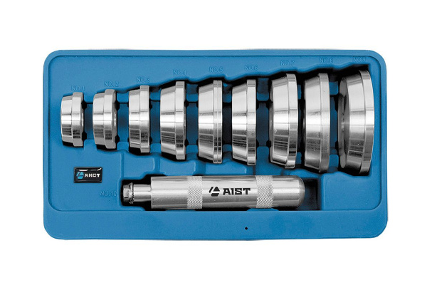 Набор оправок AIST для монтажа колец подшипников и сальников 10 предметов 67153510 00-00006002