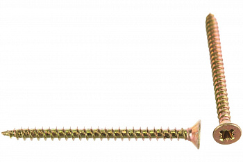 Универсальные шурупы для дерева, ДСП, ДВП Зубр желтопассивированные, PZ, 3,0x40мм, ТФ1, 500 штук 4-300391-30-040