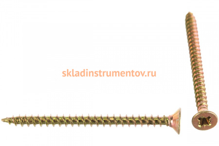 Универсальные шурупы для дерева, ДСП, ДВП Зубр желтопассивированные, PZ, 3,0x40мм, ТФ1, 500 штук 4-300391-30-040