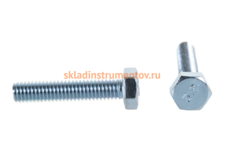 Болт ЗУБР ГОСТ 7798-70, M6 x 30 мм, 6 шт, кл. пр. 5.8, оцинкованный, 303086-06-030