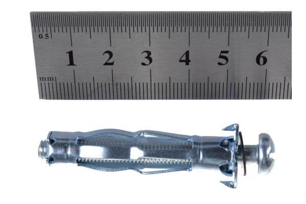 Анкер для пустотелых материалов Зубр МОЛЛИ, 13 мм x M6 x 52 мм, 80 шт, оцинкованный 302472-06-052