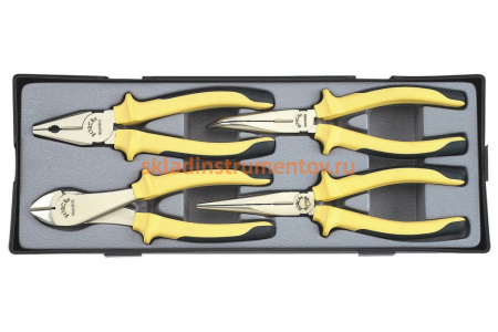 Набор шарнирно-губцевого инструмента 4предмета FORCE T5046