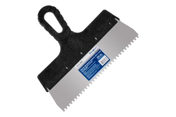 Фасадный зубчатый шпатель (250 мм, зуб 4x4 мм) РемоКолор 12-1-250