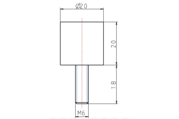 Резинометаллический буфер KIPP K0571.02002055