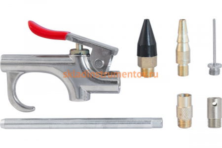 Продувочный пистолет с насадками в наборе Thorvik ABGK7 7 предметов 52646