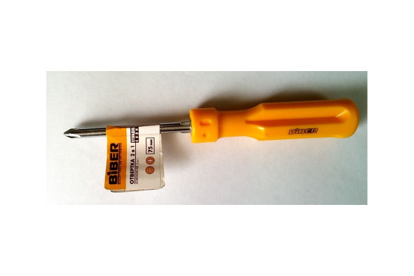 Отвертка 2 в 1 75мм Biber 85557 тов-154552