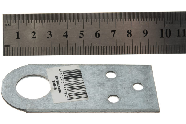 Прямая проушина Зубр ПР-2.0, 90х40х2 мм, 31038-90