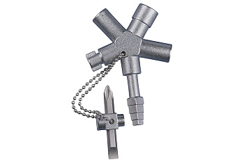 Ключ для распределительного шкафа HAUPA „HUPkey“ с поворотной насадкой 110692