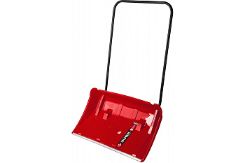 Снеговой движок с колесиками Зубр ПОЛЮС пластиковый ковш с алюминиевой планкой, 860 мм 39939