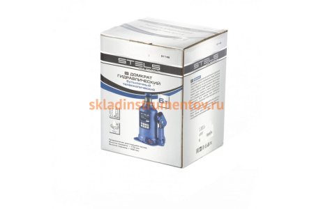 Гидравлический бутылочный телескопический домкрат 6 т, подъем 170-430 мм STELS 51146