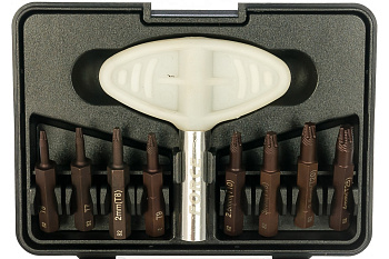 Набор экстракторов для сломанных 6-гранников и TORX болтов 9 предметов FORCE 909U1