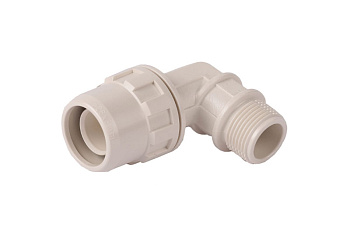 Муфта соединительная угловая "ШиреФит" (16 мм; 1/2") для трубопровода Зубр 51465-16-1/2