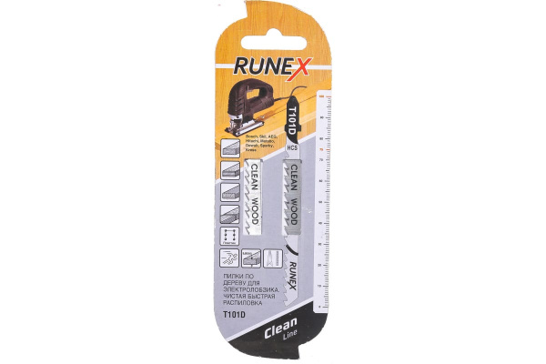 Пилки 100x75 мм, быстрый, чистый распил, T101D, 2 шт. Runex 555102-2