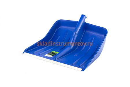 Полипропиленовая синяя лопата 400 х 420 мм без черенка, СИБРТЕХ Россия 61618