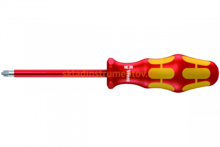 Отвертка диэлектрическая Wera, VDE, PZ/S 1х80 мм, WE-006190