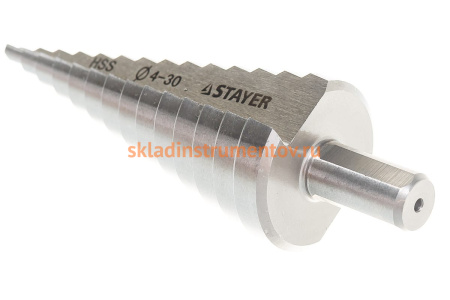 Набор ступенчатых сверл по металлу 3 шт. STAYER 29660-4-30-H3