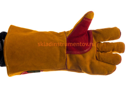 Утепленные краги сварщика 2Hands швы Kevlar Т42-11-ru Siberia