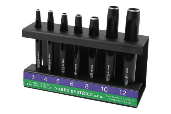 Набор из 7 пробойников в стенде NAREX 854800