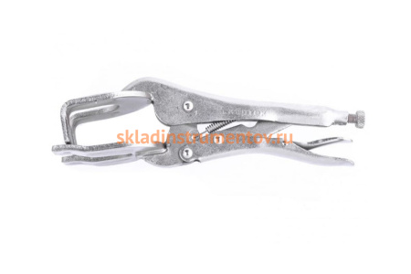 Ручной двойной зажим, точечная фиксация, 225 мм СИБРТЕХ 18429