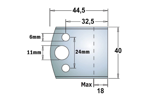 Комплект из 2-х ножей HSS (40x4 мм) CMT 690.193H
