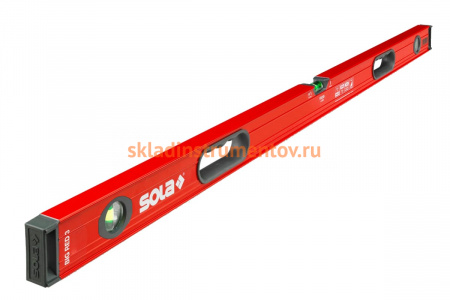 Уровень (L=200 см, 3 глазка) SOLA BIG RED 3 200 01219701