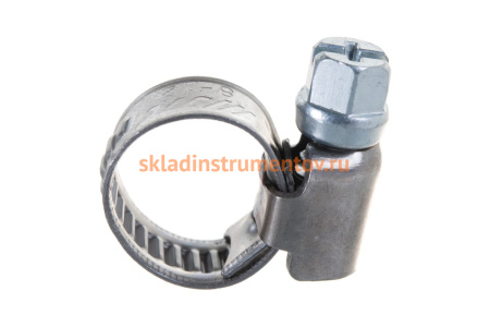 Ленточный червячный хомут 008-012мм нержавеющая сталь JTC-ZN12