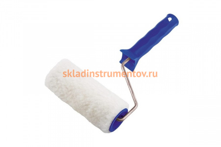 Валик СИБРТЕХ из искусственного меха с ручкой, 150 мм, ворс 15 мм, D - 48 мм, полиэстер 80112