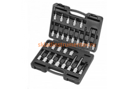 Набор 12гранных сплайн головок-бит FORCE 4285