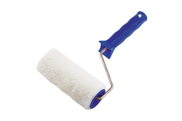 Валик СИБРТЕХ из искусственного меха с ручкой, 150 мм, ворс 15 мм, D - 48 мм, полиэстер 80112