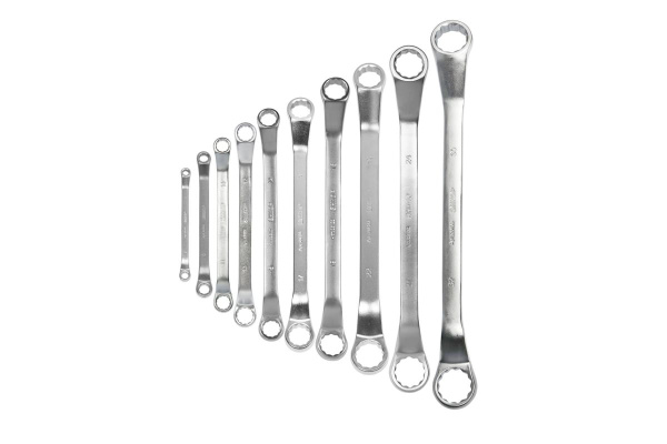 Набор коленчатых кольцевых ключей, 10шт. Энкор 26156