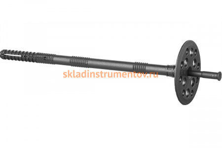 Полипропиленовый дюбель для изоляционных материалов Зубр пластиковый стержень, 10 x 200 мм, 50 шт  4-301505-10-200_z01