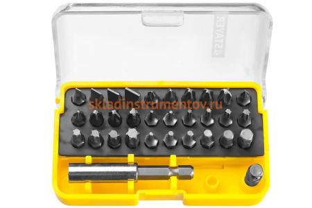 Набор PROFI биты Cr-Mo, в компактном боксе, 32 предмета STAYER 26135-H32