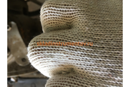 Трикотажные перчатки СИБРТЕХ, рисунок ПВХ гель Шахматный облив, оверлок, 67779