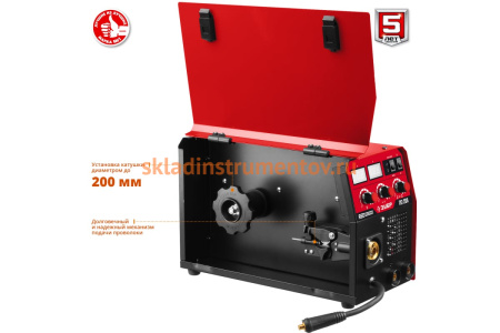 Инверторный сварочный полуавтомат Зубр 200 А, ПС-200 Инверторный сварочный полуавтомат Зубр 200 А, ПС-200