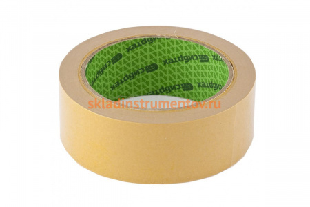 Двусторонняя клейкая лента на тканевой основе СИБРТЕХ 38 мм х 25 м 888115