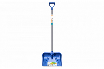 Снеговая лопата Центроинструмент Ламбада синий, с черенком 0623-Ч