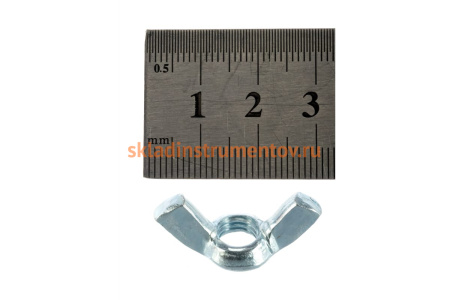 Гайка ЗУБР DIN 315 барашковая, M8, 4 шт, оцинкованная, 303736-08