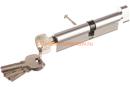Цилиндровый механизм с вертушкой AJAX AX202/110 mm 55+10+45 CP хром 5 кл. 41299