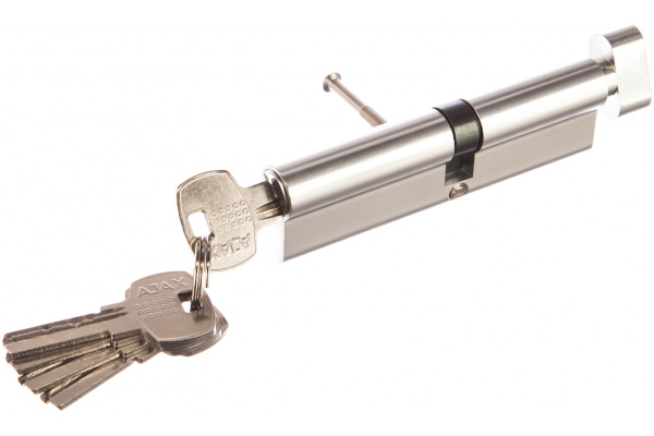 Цилиндровый механизм с вертушкой AJAX AX202/110 mm 55+10+45 CP хром 5 кл. 41299