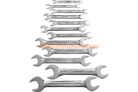 Набор гаечных рожковых ключей 6-32мм, 12шт STAYER PROFI 27035-H12