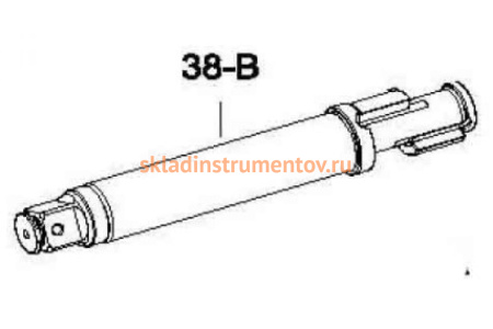Ремкомплект для гайковерта 33832-180 (ось удлиненная) KING TONY 33832-C38B