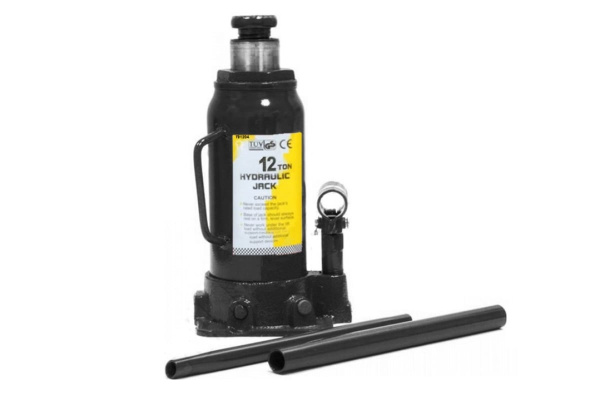 Бутылочный гидравлический домкрат 12т TORIN T91204