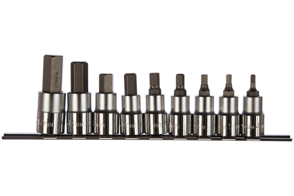 Набор головок-вставок шестигранных (НЕХ 4-17; 1/2"; 9 шт.) Hans 46026-9C